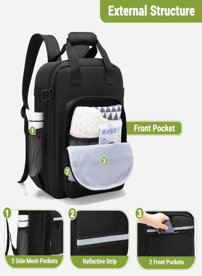 HODRANT Lightweight Small Stroller Bag Compatible with GB Pockit Stroller, Travel Stroller Backpack with Pockets, Stroller Accessories Carry Case for Flight Essentials, Bag Only - Image 3